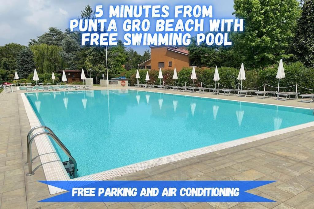 5' From Punta Gro Beach With Free Swimming Pool Sirmione Esterno foto
